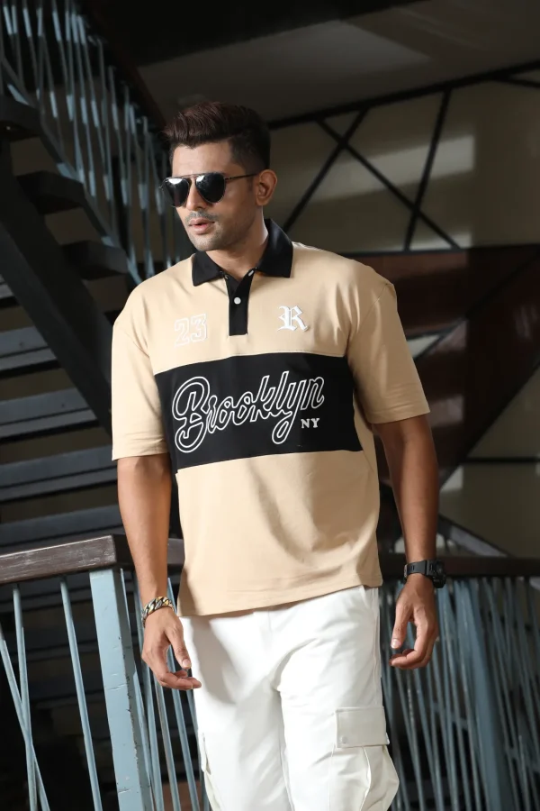 New Drop Shoulder Polo Shirt