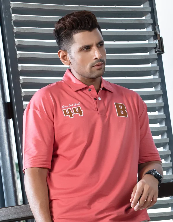 New  Drop Shoulder Polo Shirt - Image 4