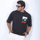 New Drop Shoulder T-Shirt - Black