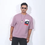 New Drop Shoulder T-Shirt - Purple