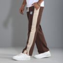 UPGO Embroidery Baggy Joggers - coffe