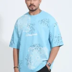 Vintage moments  Drop T-Shirt - Sky Blue