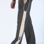Side Panel Embroidery Baggy Joggers - Ash