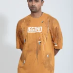 Legend  Drop Shoulder T-shirt - Bright Yellow