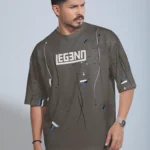 Legend  Drop Shoulder T-shirt - Deep Olive