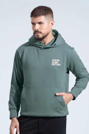 Stay In Slow Motion Hoodie – Mint Green