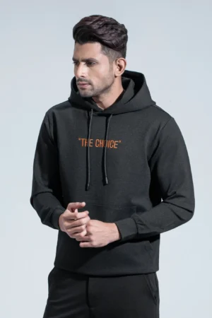 "The Choice" Print Pullover Hoodie — Black