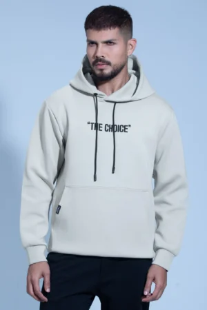 "The Choice" Print Pullover Hoodie — Baby Blue