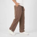 Low Cut Embossed New Baggy Joggers - coffe