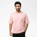 Chalice  Drop ‍Shoulder T-Shirt - Blush