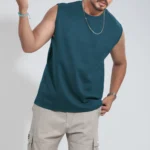 New Tank Top Shirt - Teal Blue