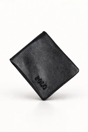 POLO Bifold Leather Wallet — Black