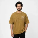 A Dream New Drop Shoulder T-Shirt - Mustard Olive