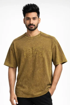 1975 Acid Wash Drop Shoulder T-Shirt