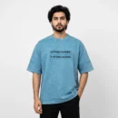 Nothing Changes Drop Shoulder T-Shirt - Blue