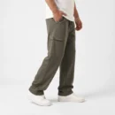 Baggy Joggers – Cargo Look - olive green