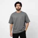 R Drop ‍Shoulder T-Shirt - Ash