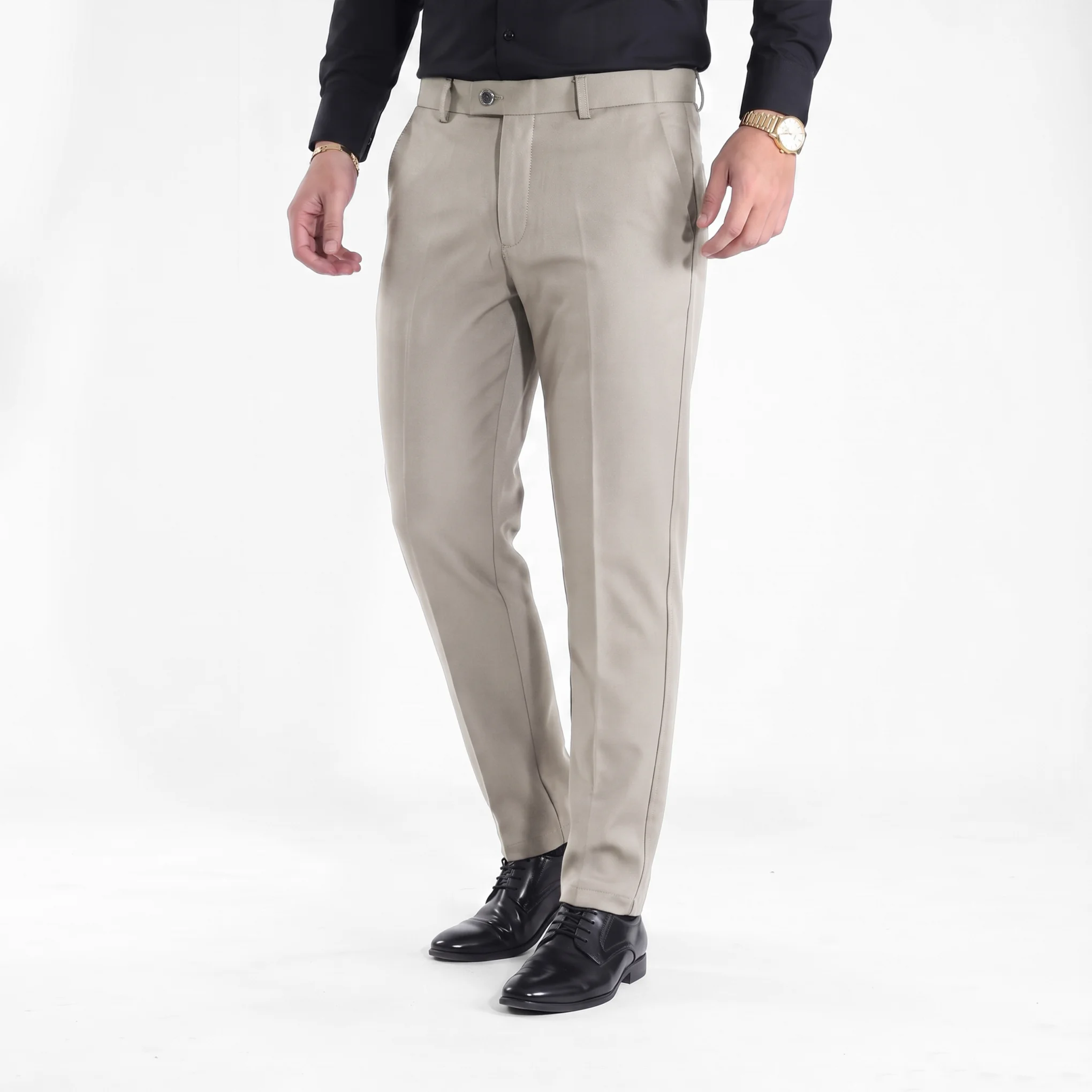 Stone Gray Formal Pants