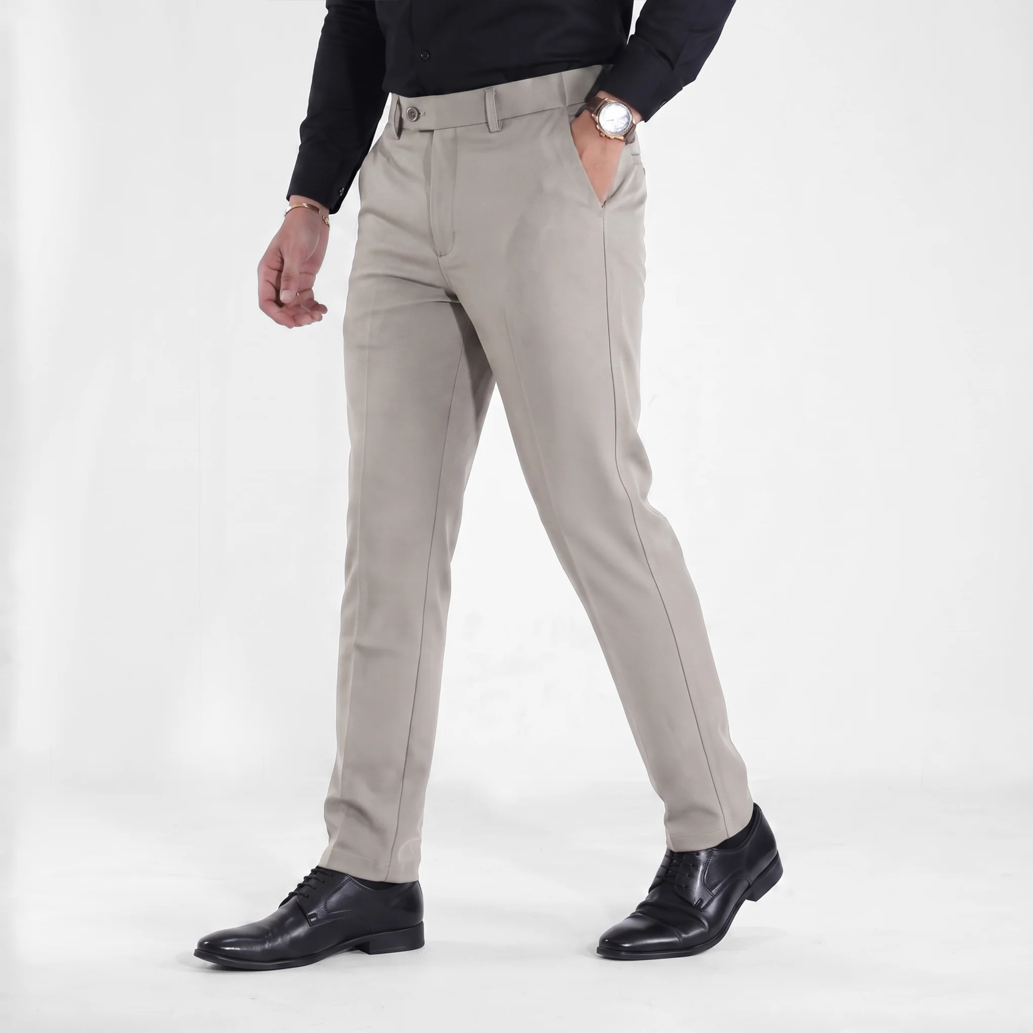 Stone Gray Formal Pants - Image 5