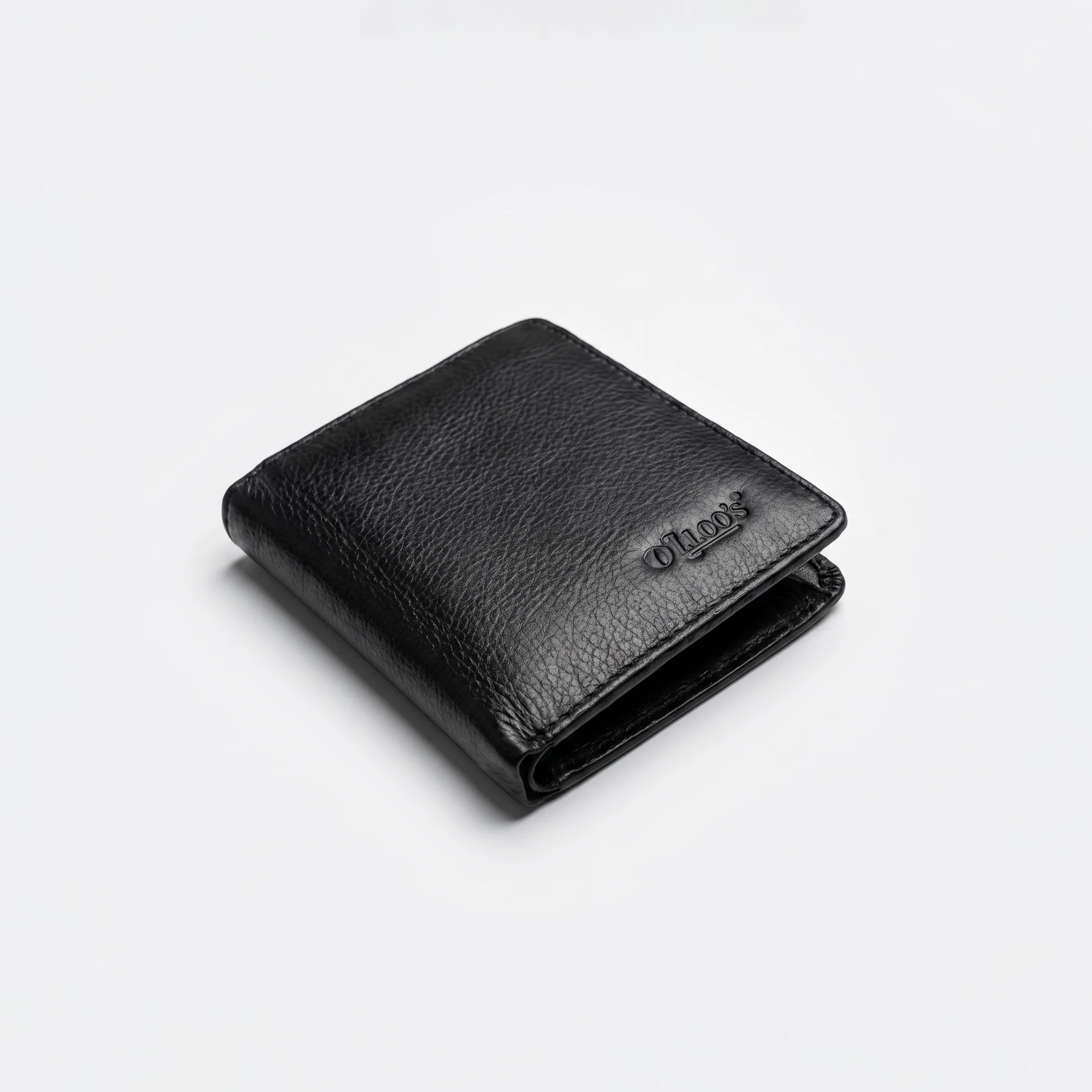 Bifold Genuine Leather Wallet – Black - Image 3
