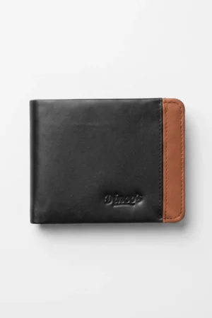 Bifold Genuine Leather Wallet – Black & Tan
