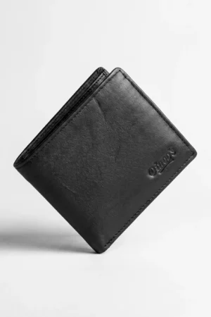 Bifold Genuine Leather Wallet – Black