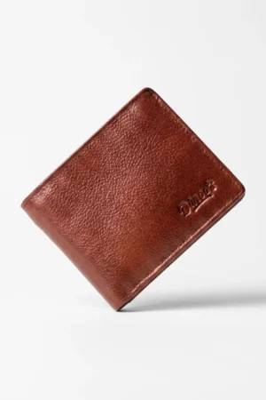 Bifold Genuine Leather Wallet – Red Brown