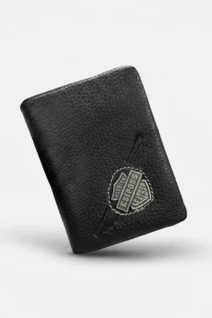 Bifold Genuine Leather Wallet-Black