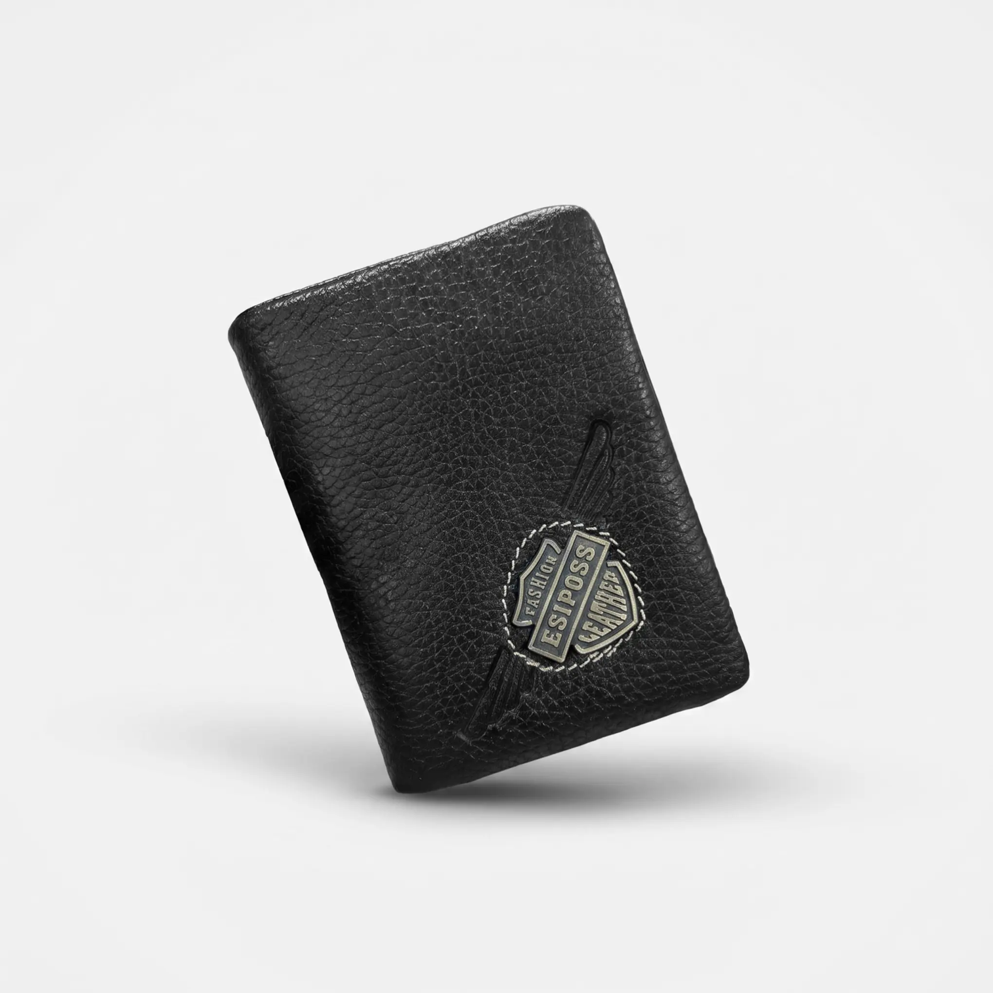 Bifold Genuine Leather Wallet-Black