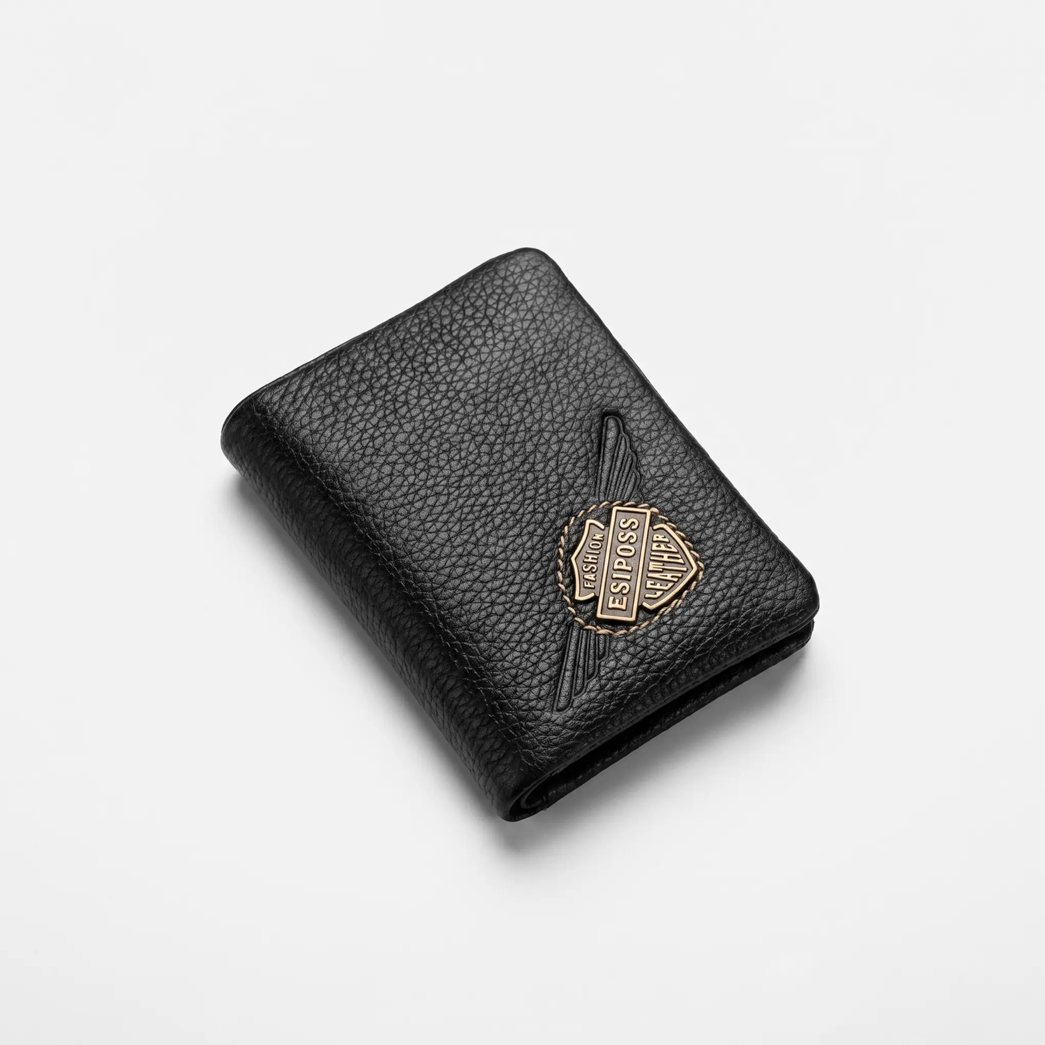 Bifold Genuine Leather Wallet-Black - Image 2