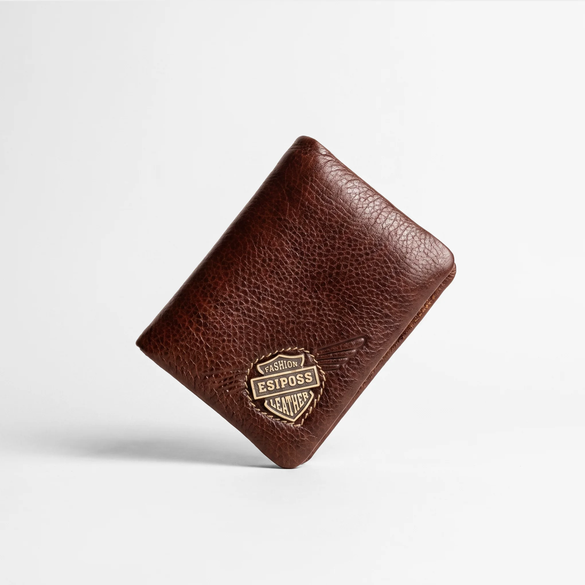 Bifold Genuine Leather Wallet-Brow