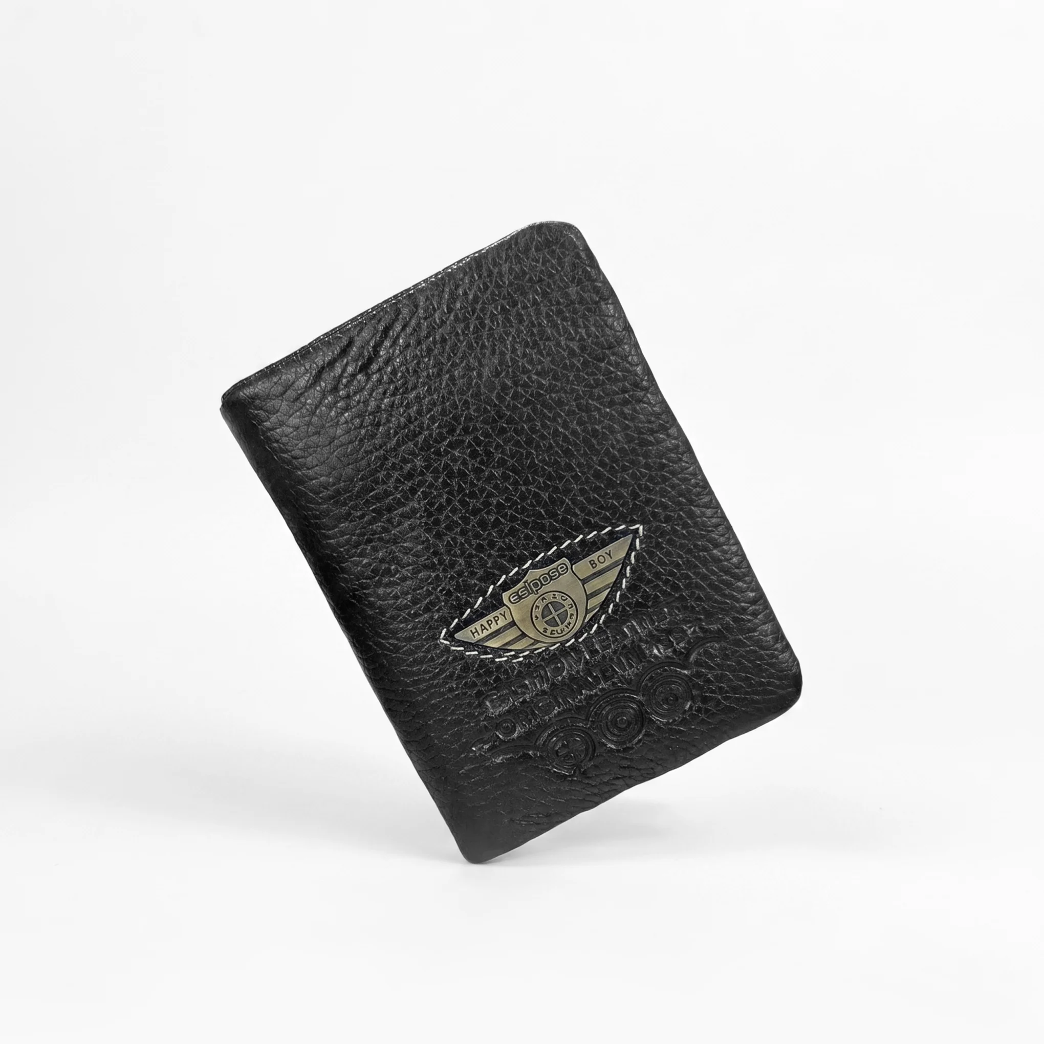 Bifold Genuine Leather Wallet-Black