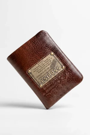 Bifold Genuine Leather Wallet-Brown