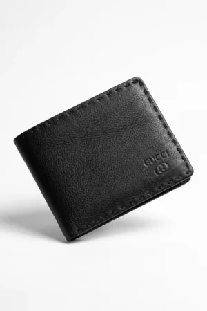Bifold Genuine Leather Wallet – Black