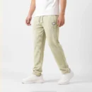 Herringbone Textured Joggers For Men - Sage Green