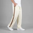 Side Stripe Baggy Joggers - Off White
