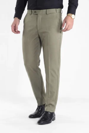 Olive Green Formal Pants