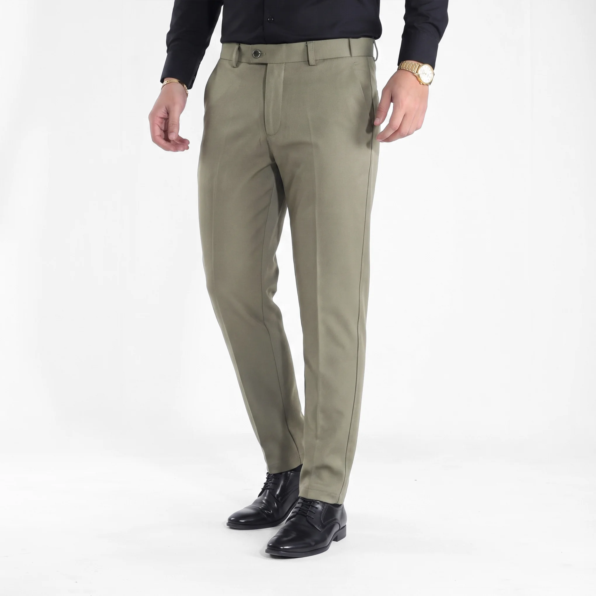 Olive Green Formal Pants