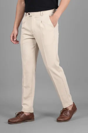 Light Beige  Formal Pants