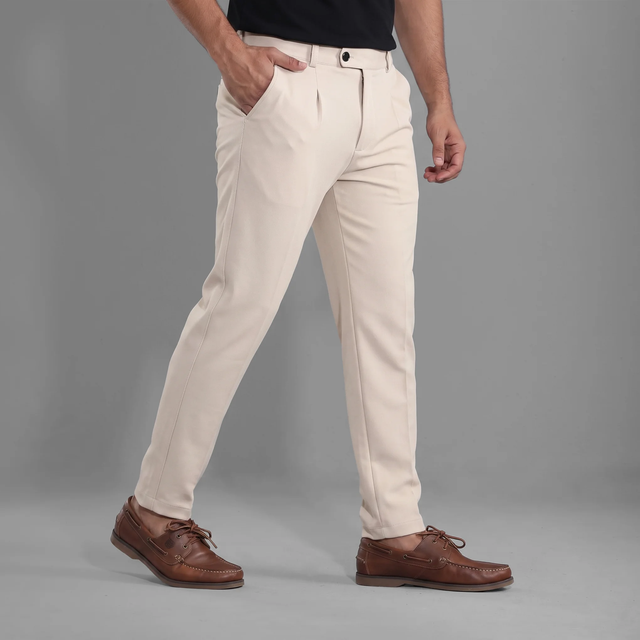 Light Beige Formal Pants - Image 3