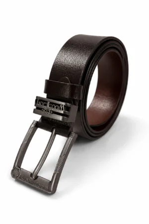 Premium Genuine Leather Belt – Coffee Tan