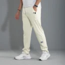 Men's Slim Tapered Joggers - Cream