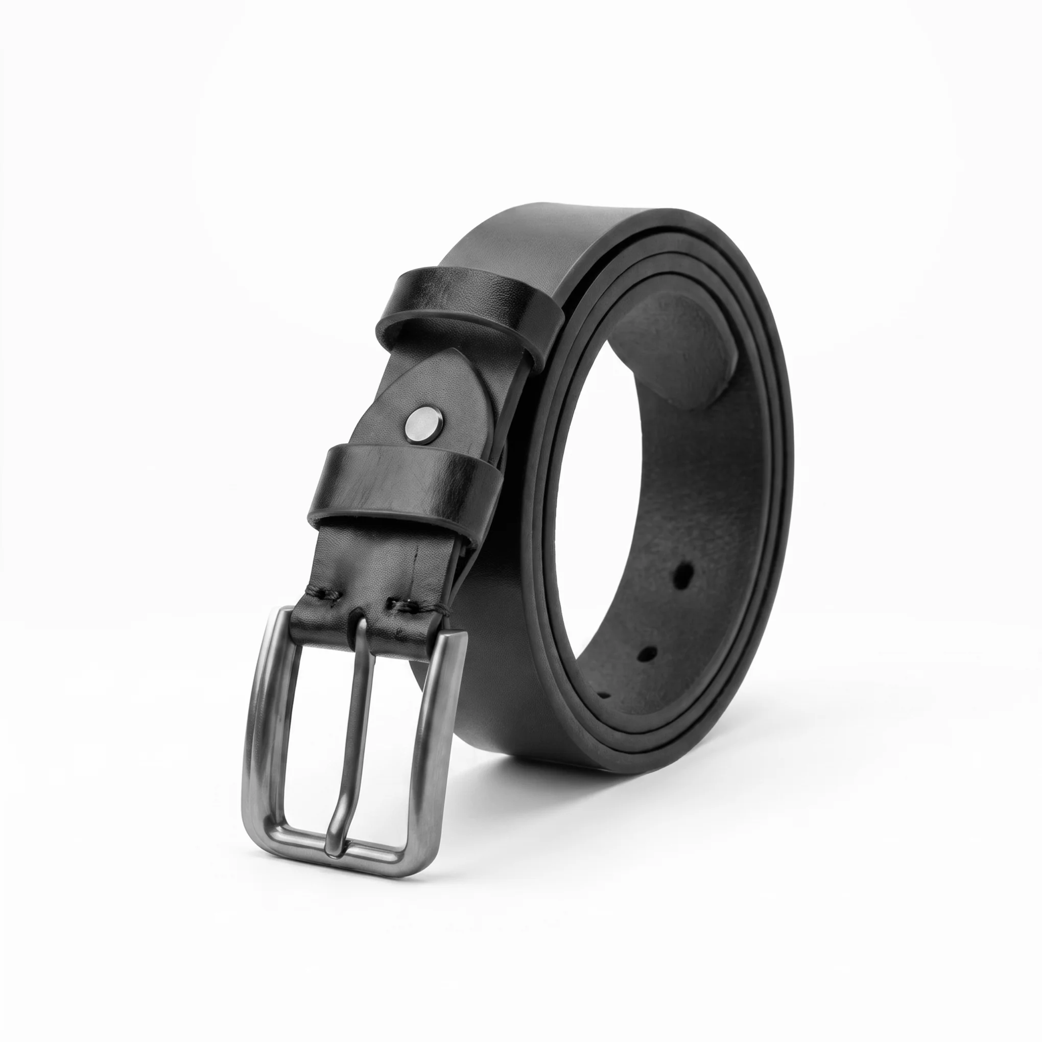 Premium Genuine Leather Belt – Black