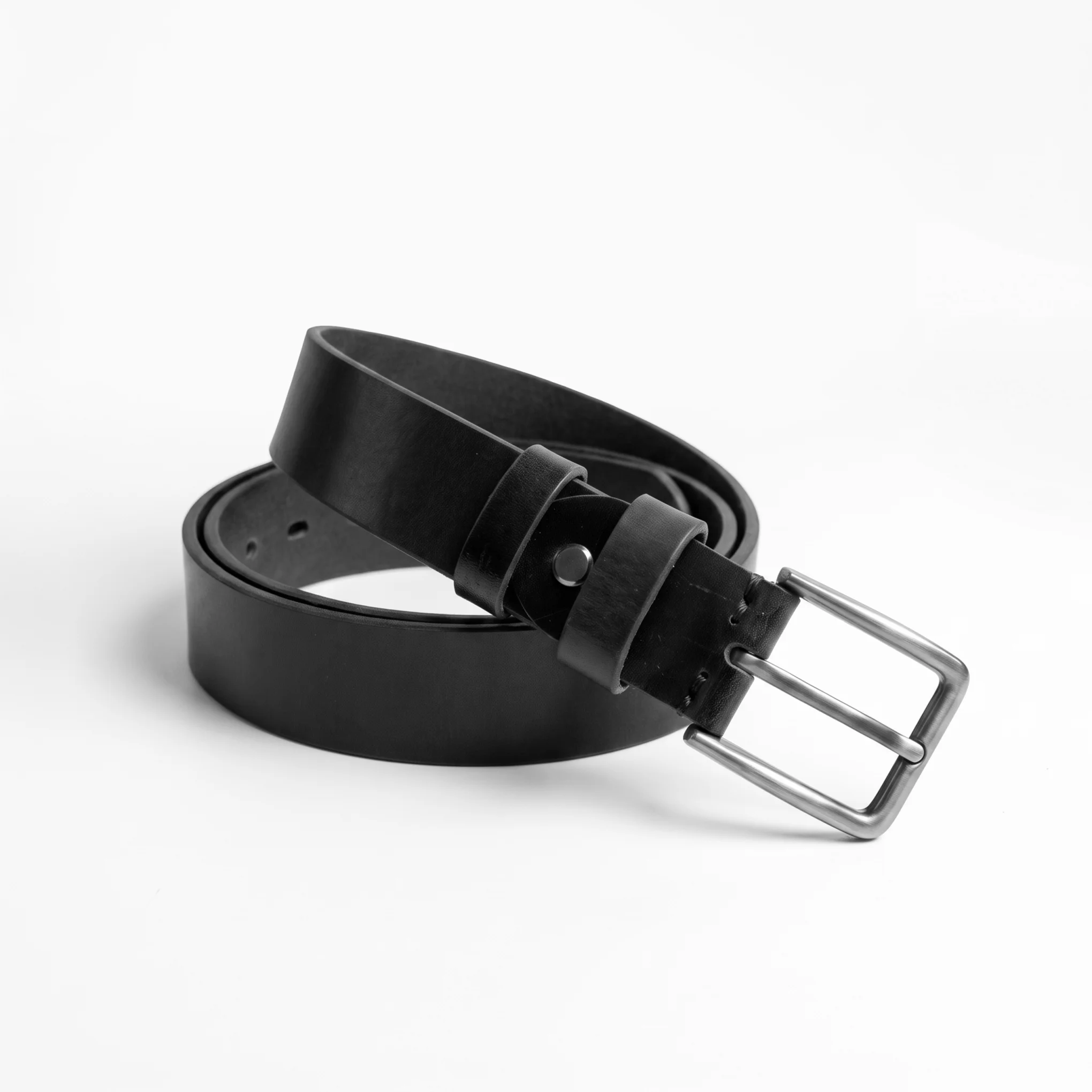 Premium Genuine Leather Belt – Black - Image 3