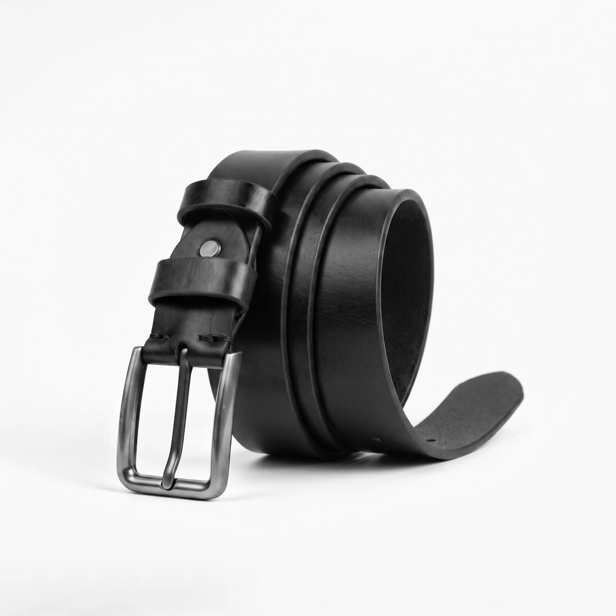 Premium Genuine Leather Belt – Black - Image 4