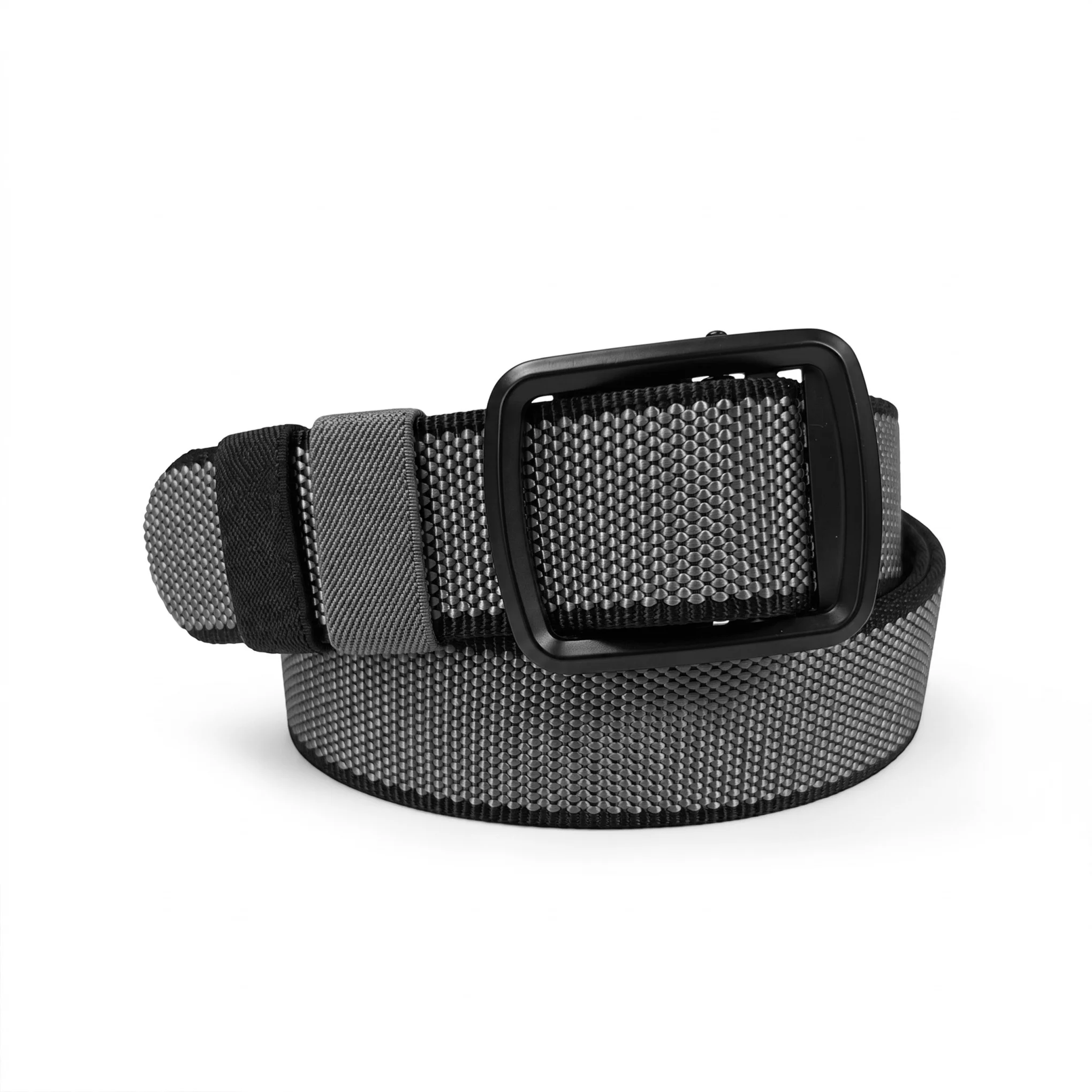 Reversible Woven Nylon Webbing Belt – Ash & Black - Image 4