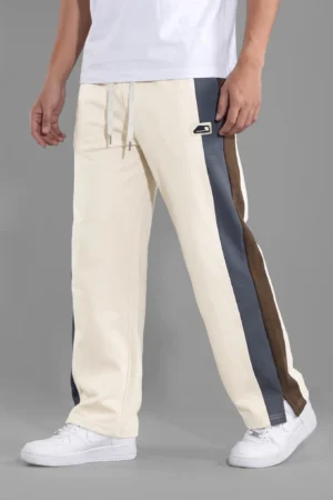 Contrast Stripes Baggy Joggers