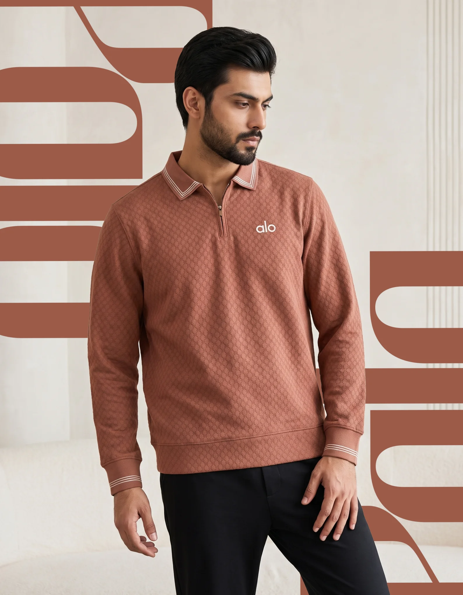 Drop shoulder sweat shirt copy