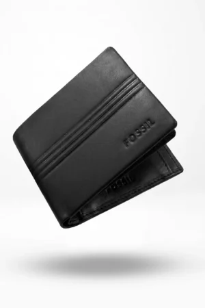Bifold Genuine Leather Wallet – Black